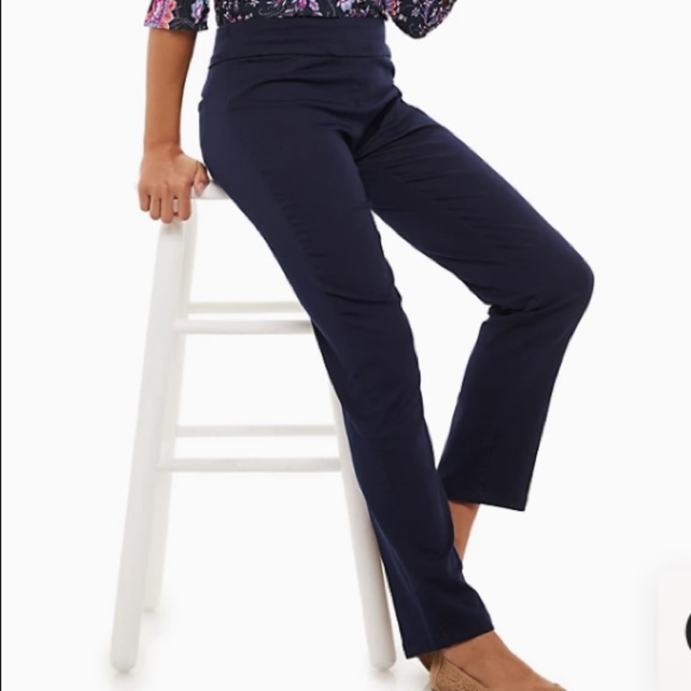 Blue Women's Croft & Barrow Effortless Stretch Pull-On Pants (16 Short)